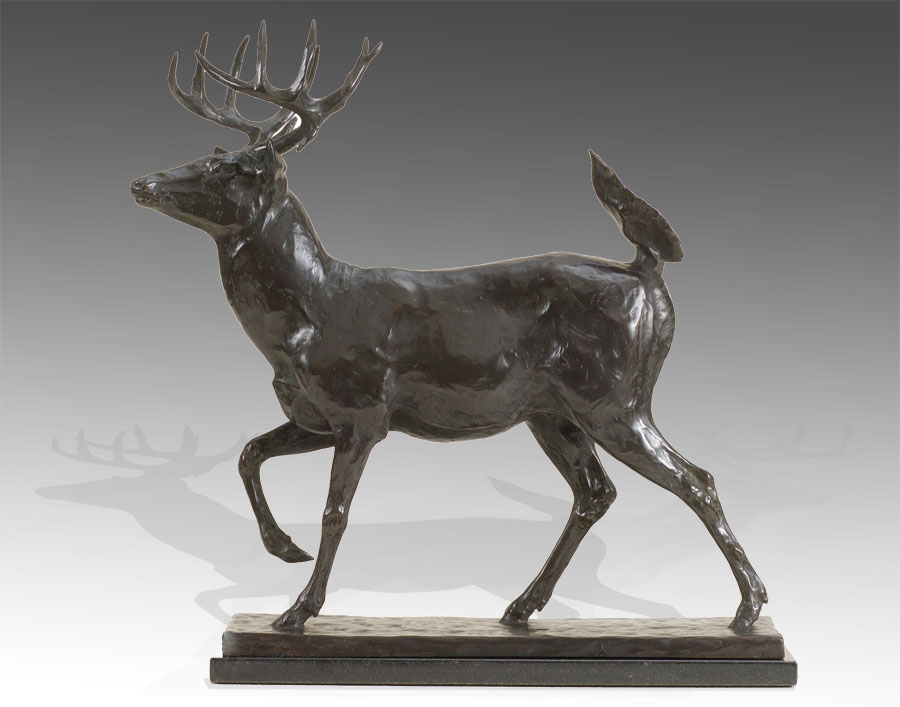 Wildlife Bronze Sculpture Depicted In North American Animals