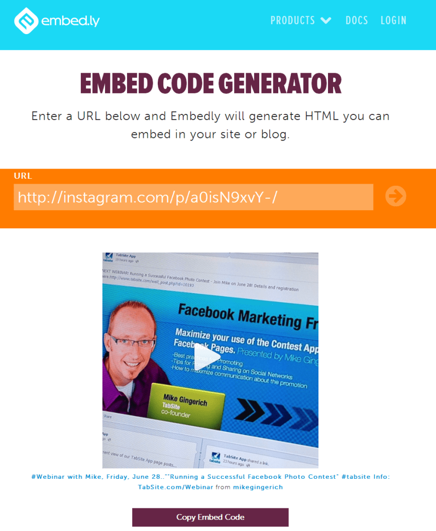 How To Embed Instagram Videos in your Blog or site Mike Gingerich