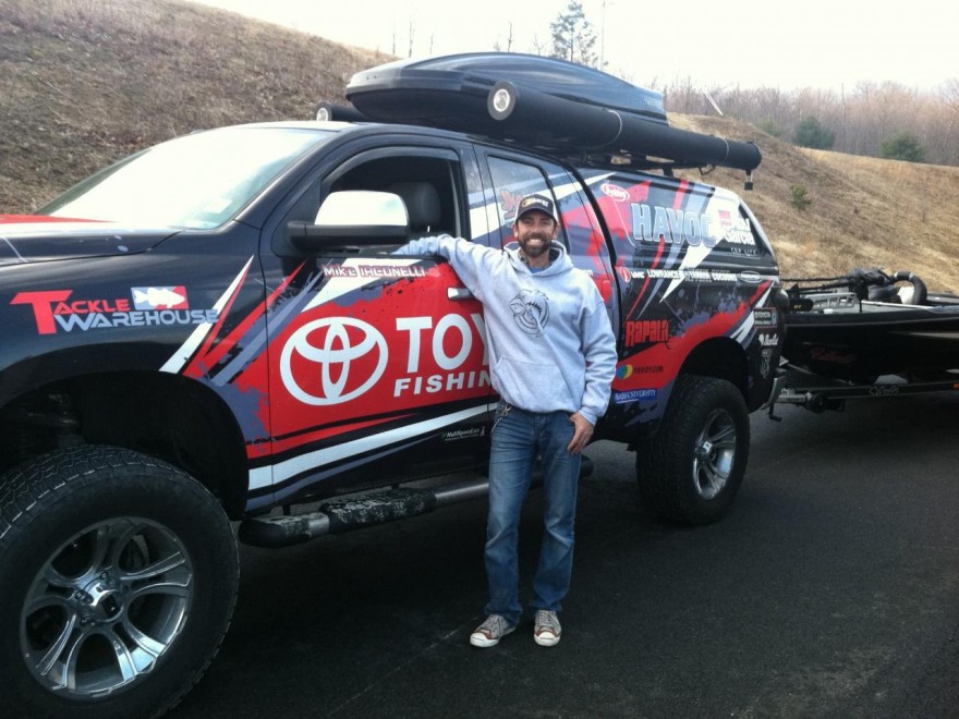 Iaconelli with New Toyota and BassCat Fishing Photo