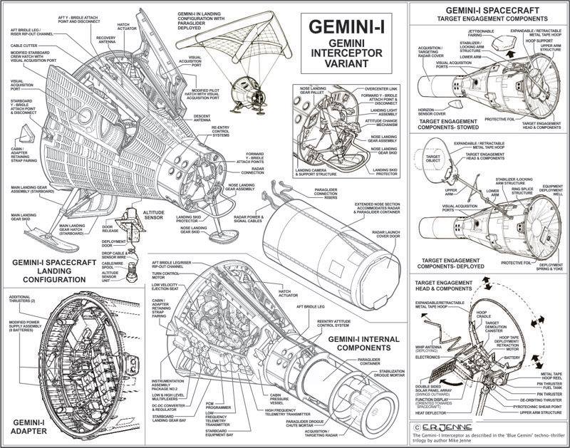 Gemini Spacecraft Art