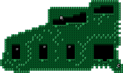 Ff1 Marsh Cave Map Mike's Rpg Center - Final Fantasy - Maps - Marsh Cave