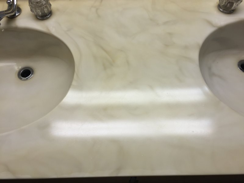 Polishing "cultured marble" Mikey's Board