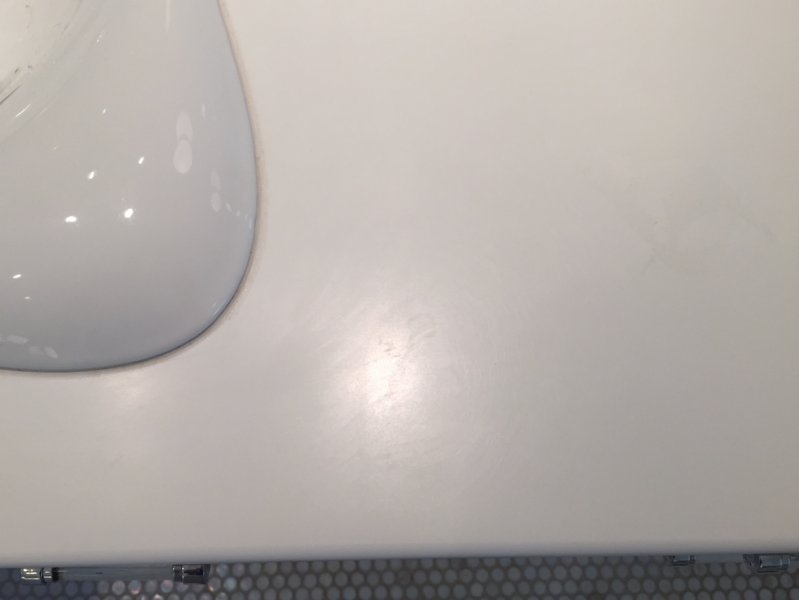 Polishing "cultured marble" Mikey's Board