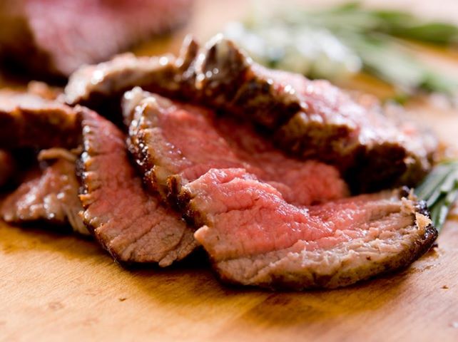 Sliced sirloin Mikey's "New York" Marinades