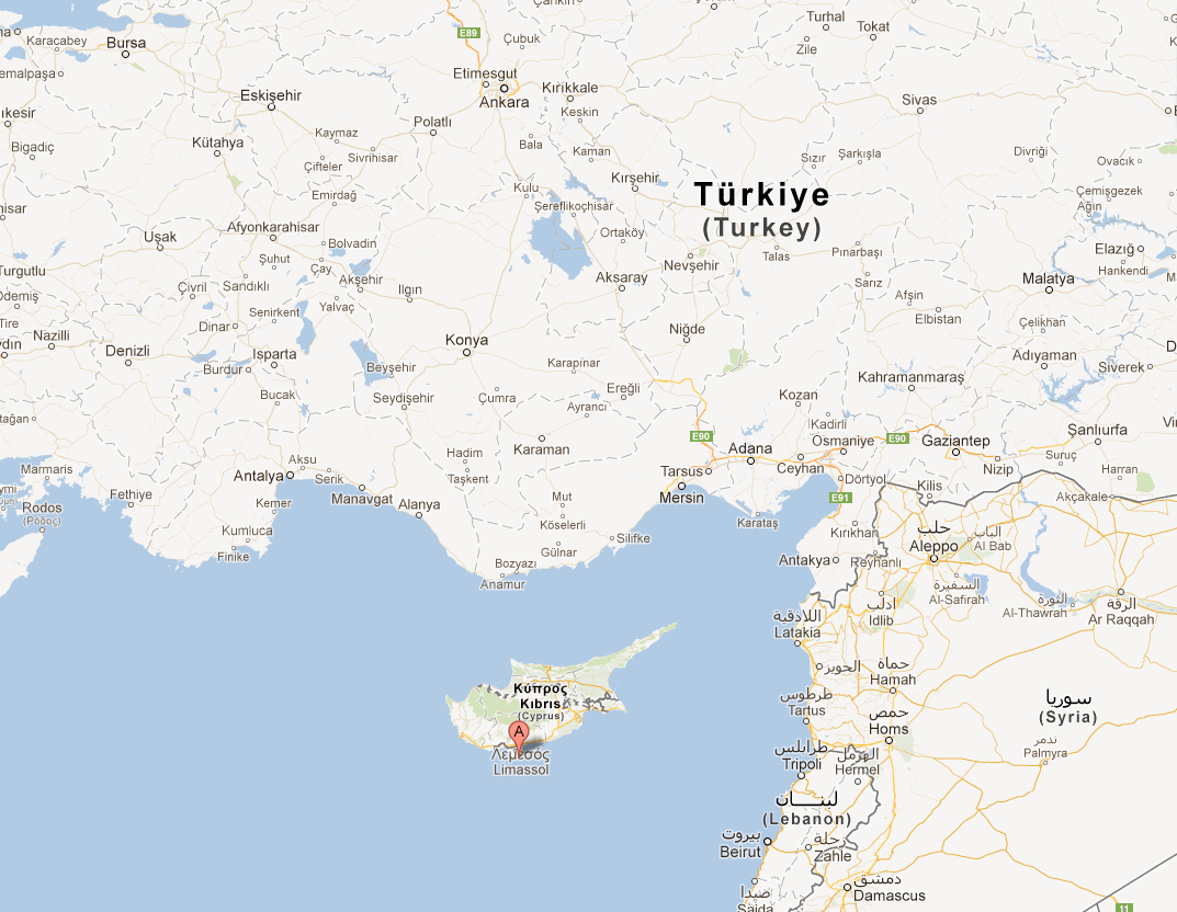 Cyprus Map Google Limassol