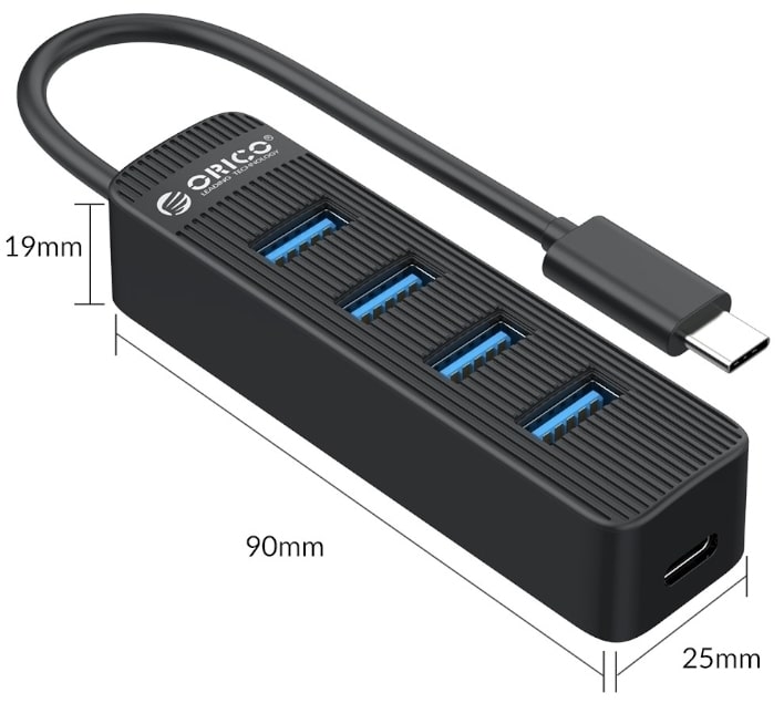 Orico USB TypeC To 4x USB 3.0 Hub MikroTech