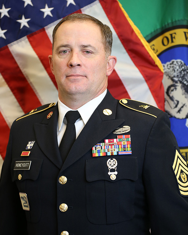Washington Army National Guard Command Sgt. Maj. Washington State