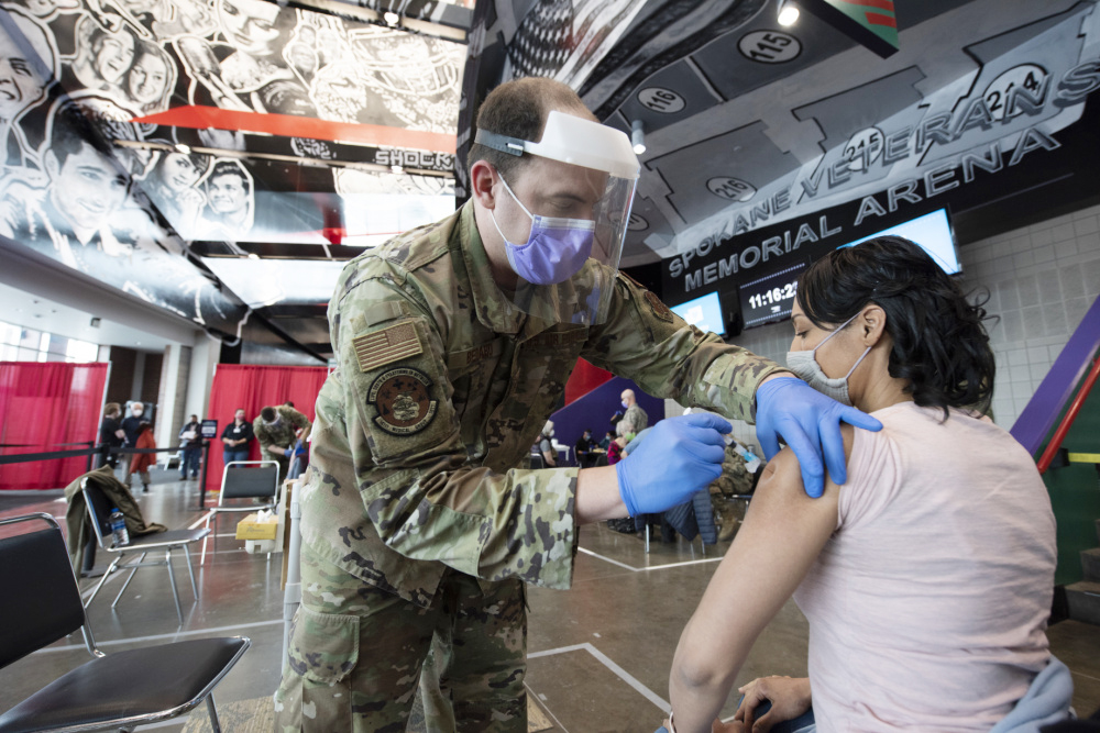 Guard continues vaccination efforts on Camp Murray and Fairchild Air