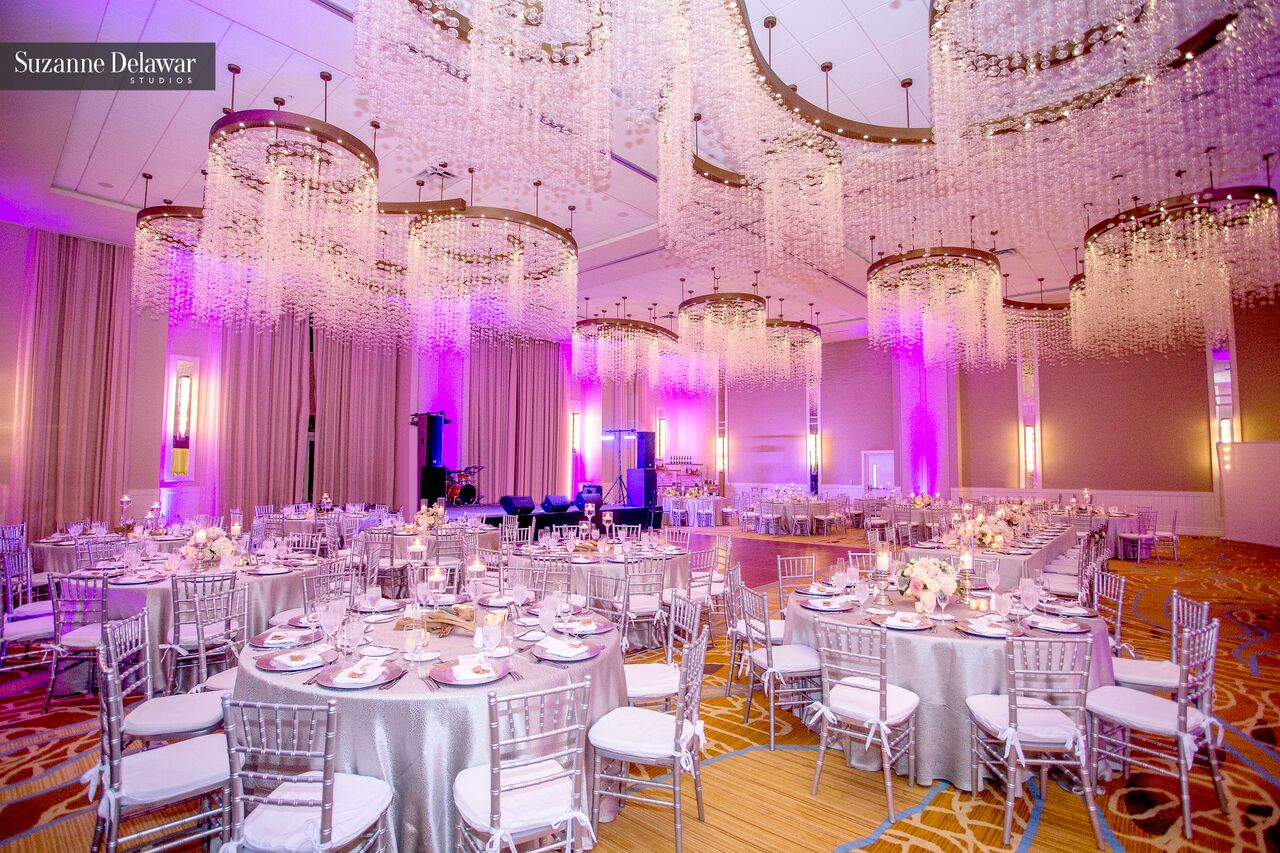 Indoor Wedding Reception Flower Decorations Milan Event