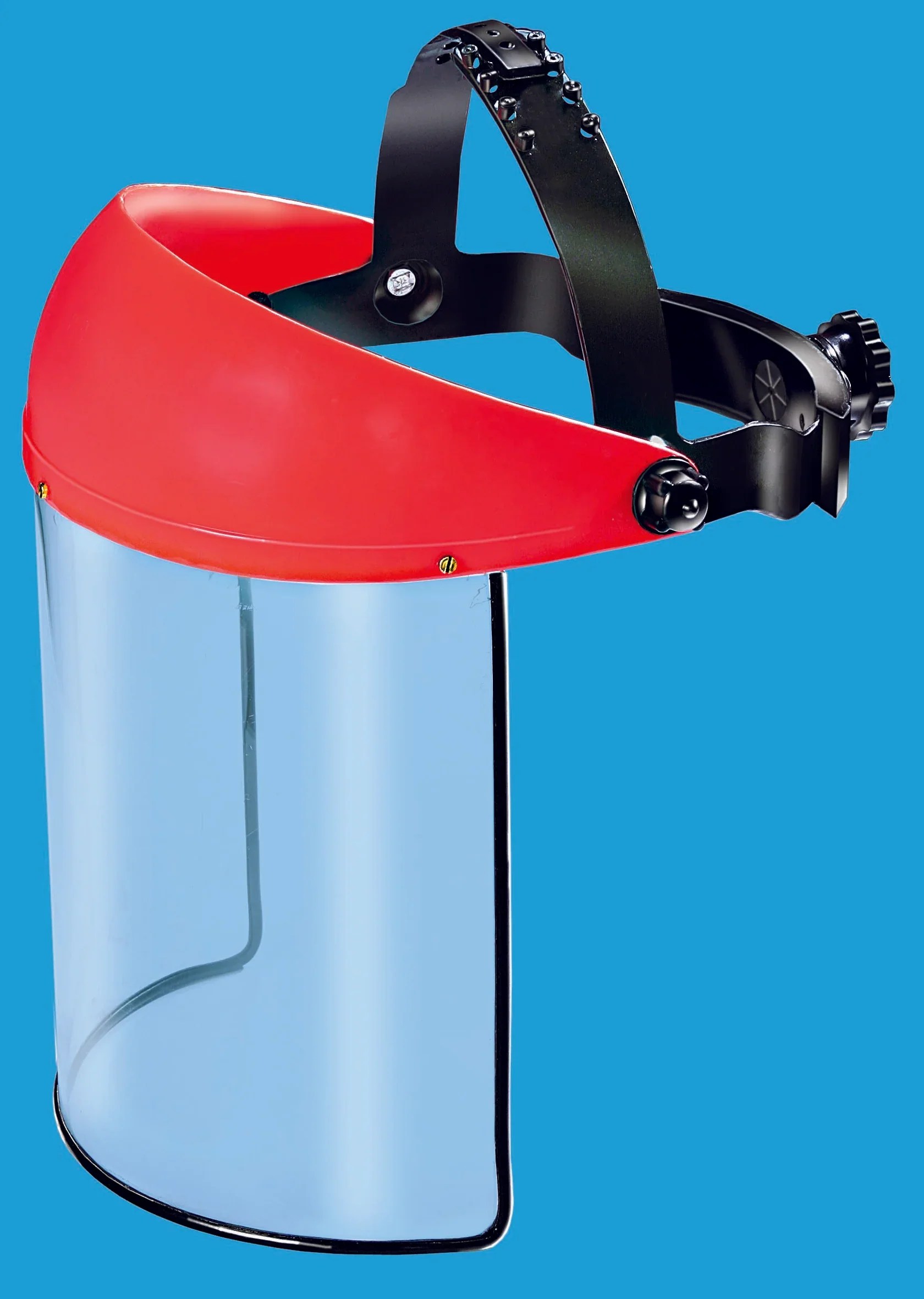 Clear Acrylic Faceshield with Adjustable Ratchet Headgear Milansafety