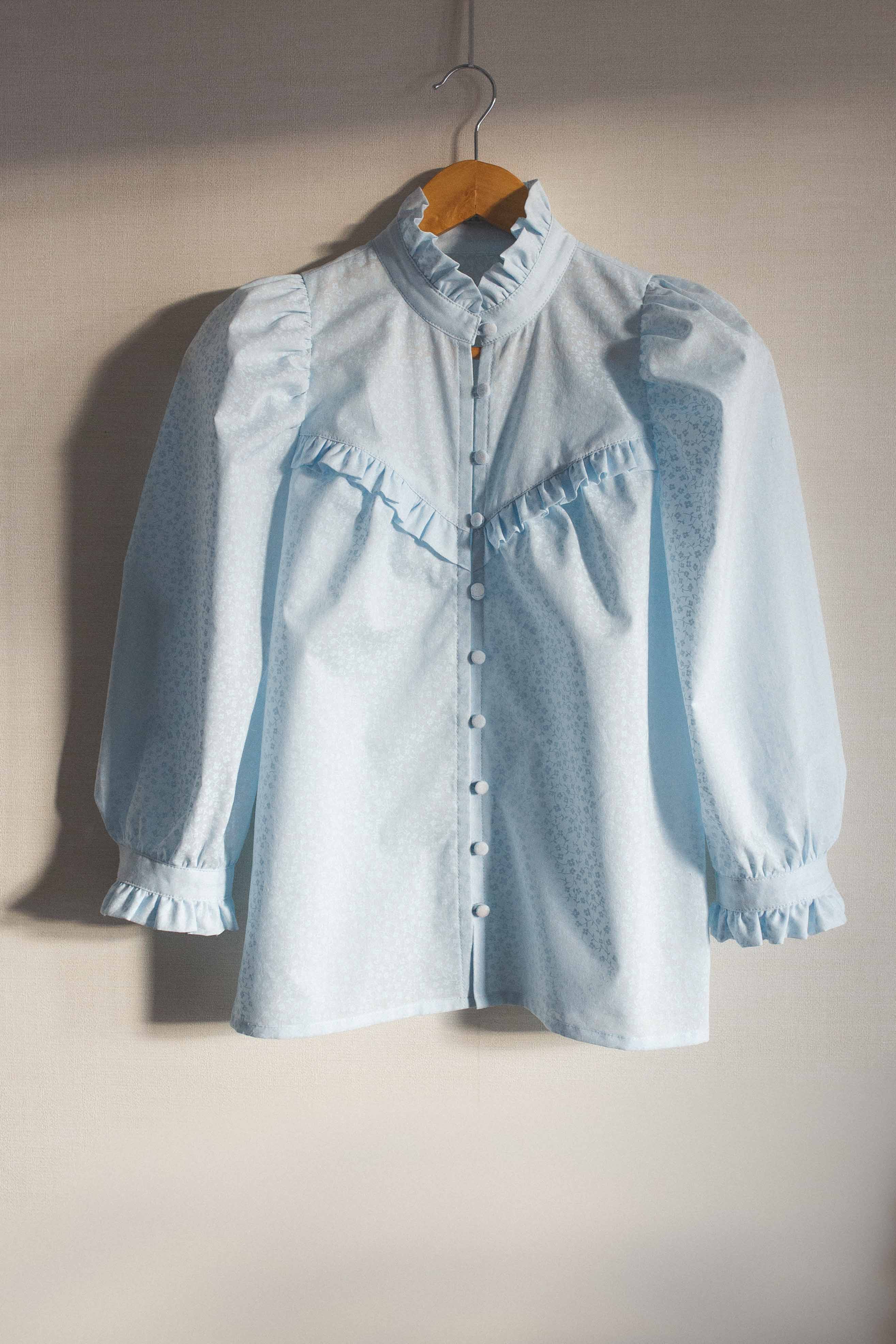 Esme Ruffled Blouse PDF Sewing Pattern - Victorian-Inspired Romance