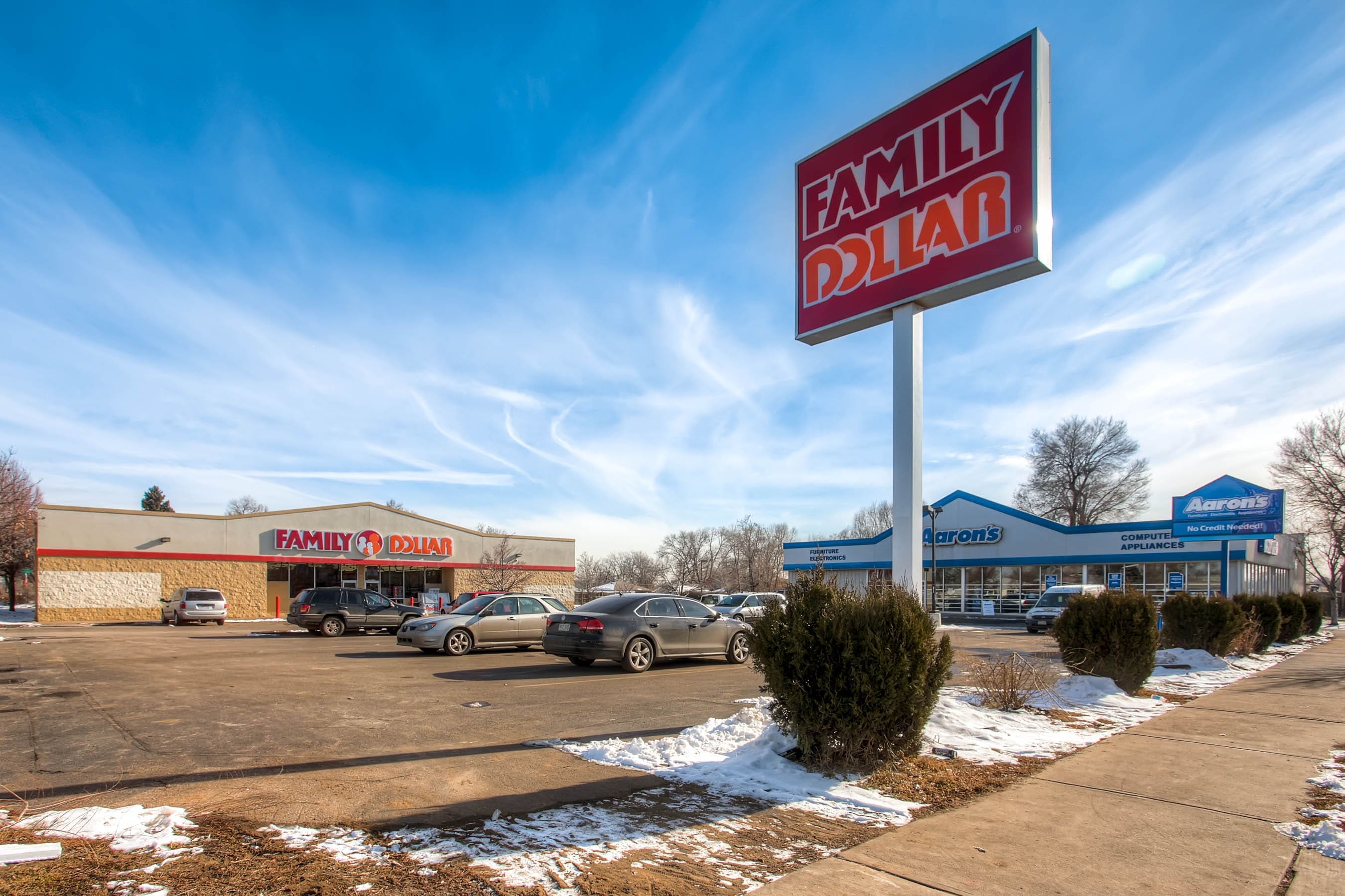 Aaron’s and Family Dollar on Sheridan Blvd. Sell for Over 2M Mile