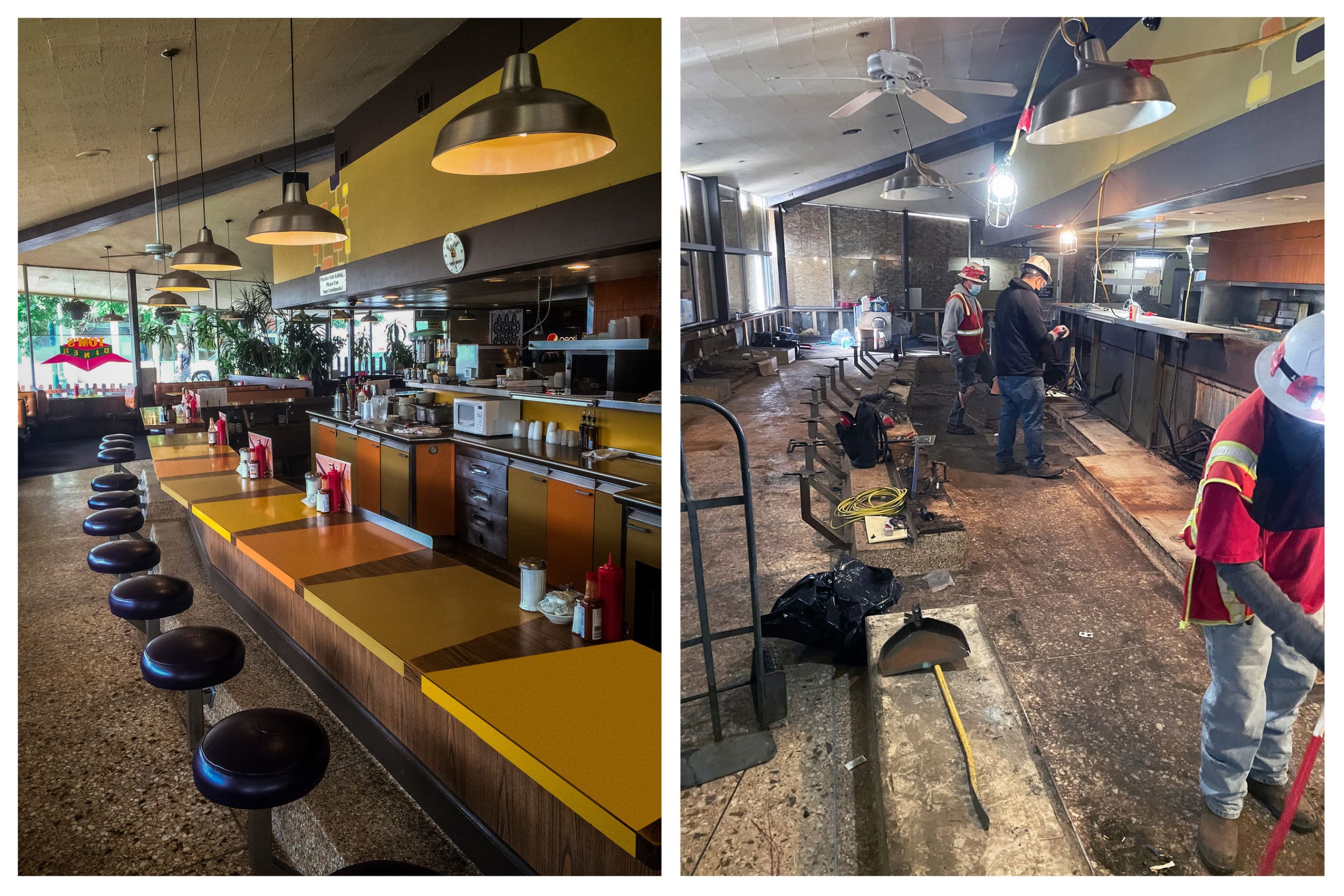 Construction Underway at Tom's Diner Mile High CRE