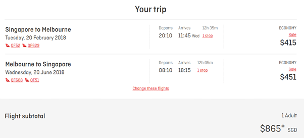 Earn Double Qantas Status Credits on Flights until 20 January 2019