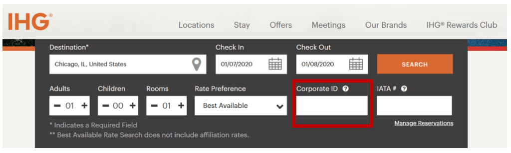 IHG Corporate Discount Codes for Business Travelers