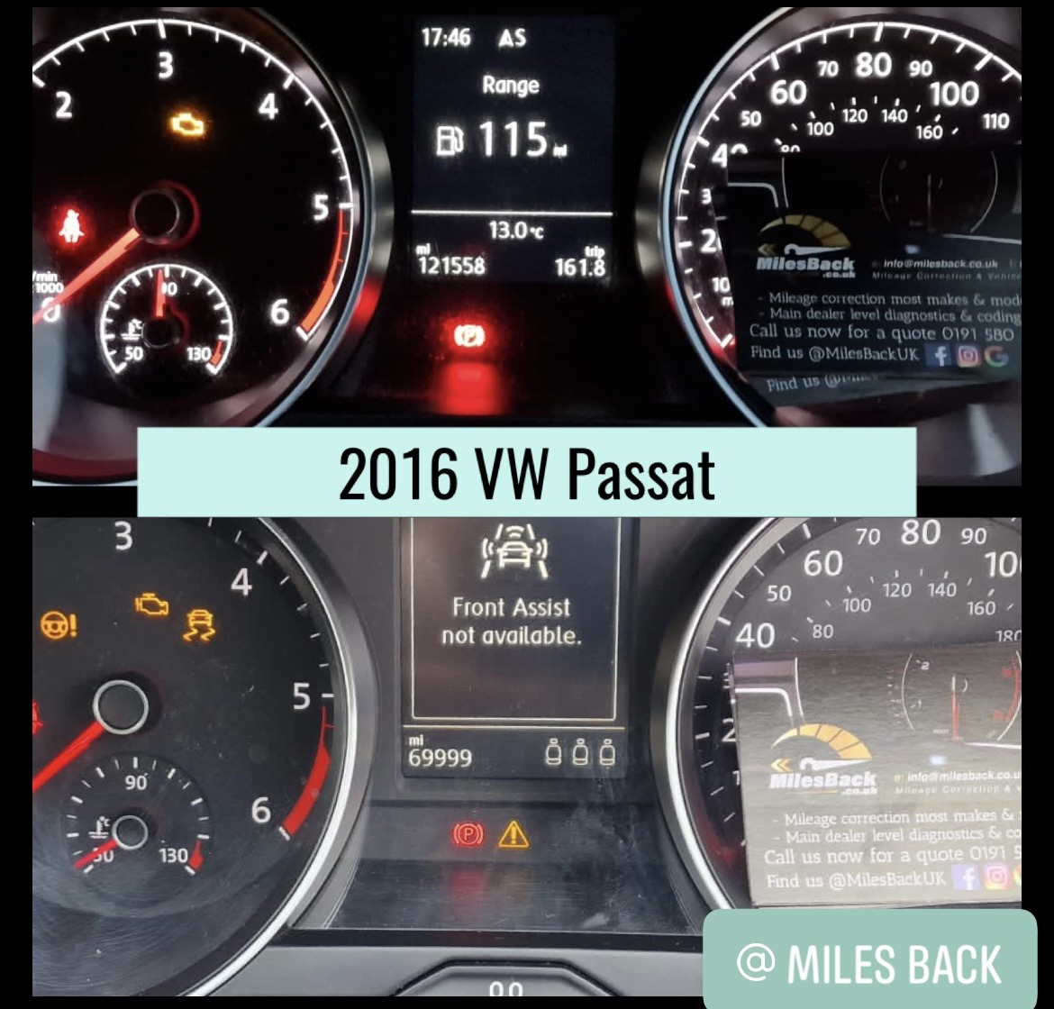 Volkswagen Passat Mileage Correction - Mileage Correction @ Miles Back