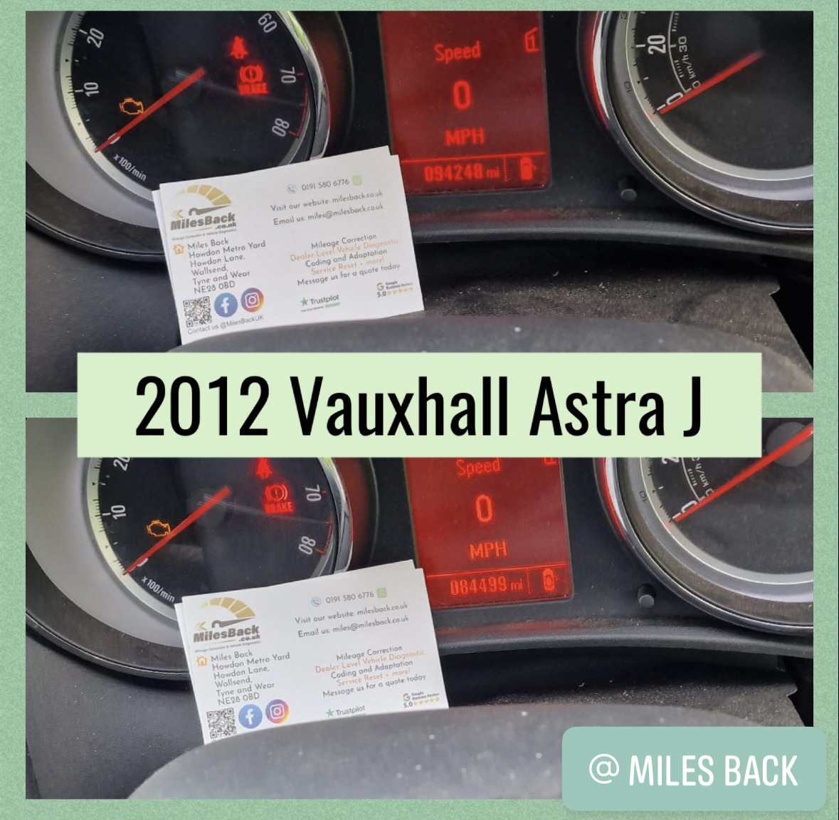 Vauxhall Astra Mileage Correction Mileage Correction Newcastle