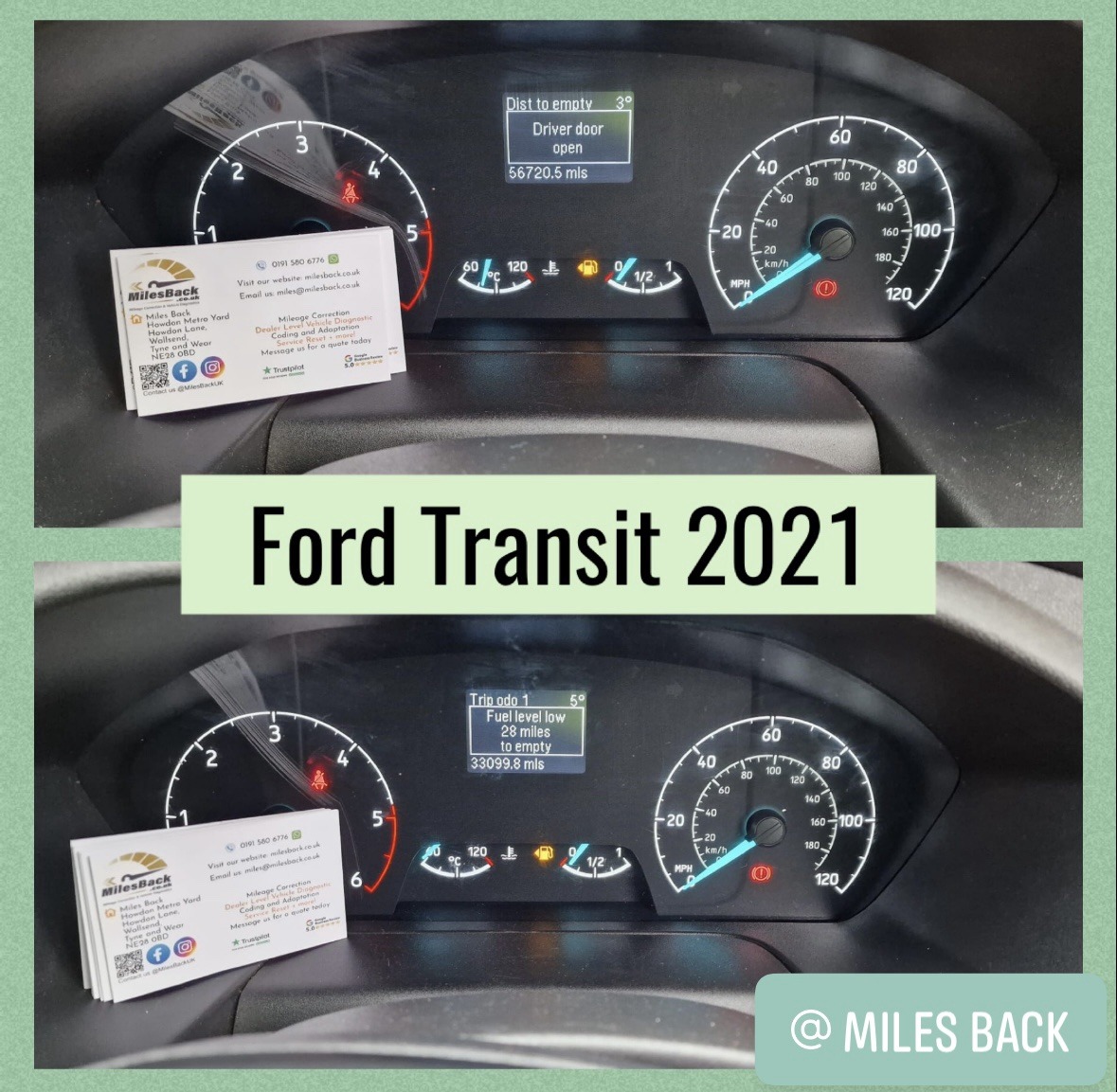 Ford Transit Mileage Correction Mileage Correction Newcastle Vehicle