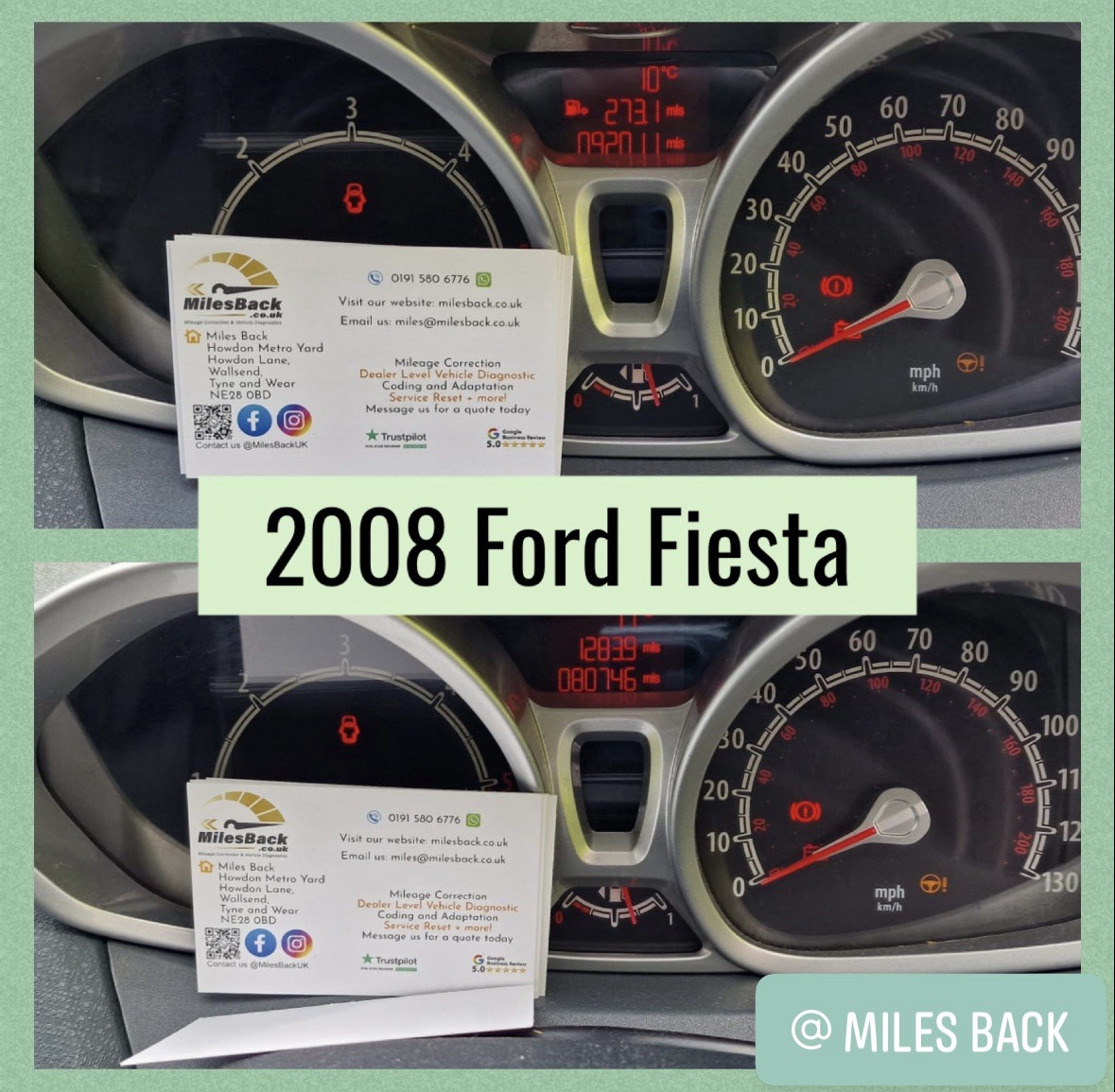Ford Fiesta Mileage Correction - Mileage Correction @ Miles Back