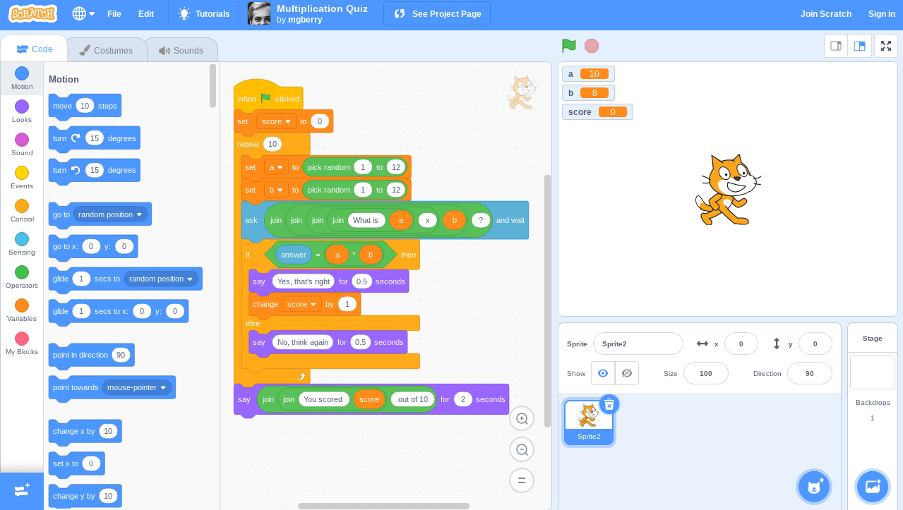 An Introduction to Scratch An open mind