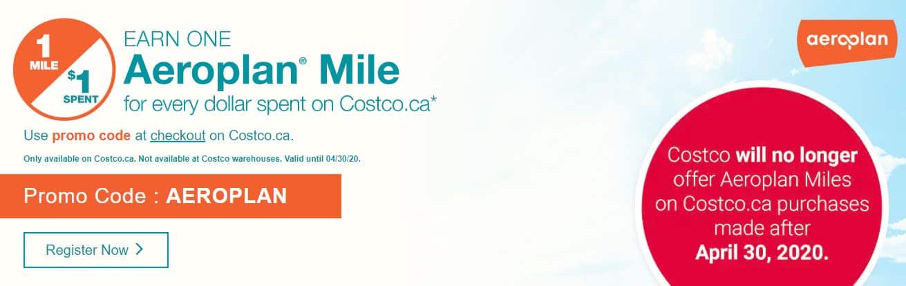 End of Costco Aeroplan Partnership after April 30. 2020 milesopedia
