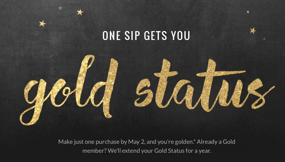 Free Gold Status with the Starbucks Member Rewards program Miles Quest