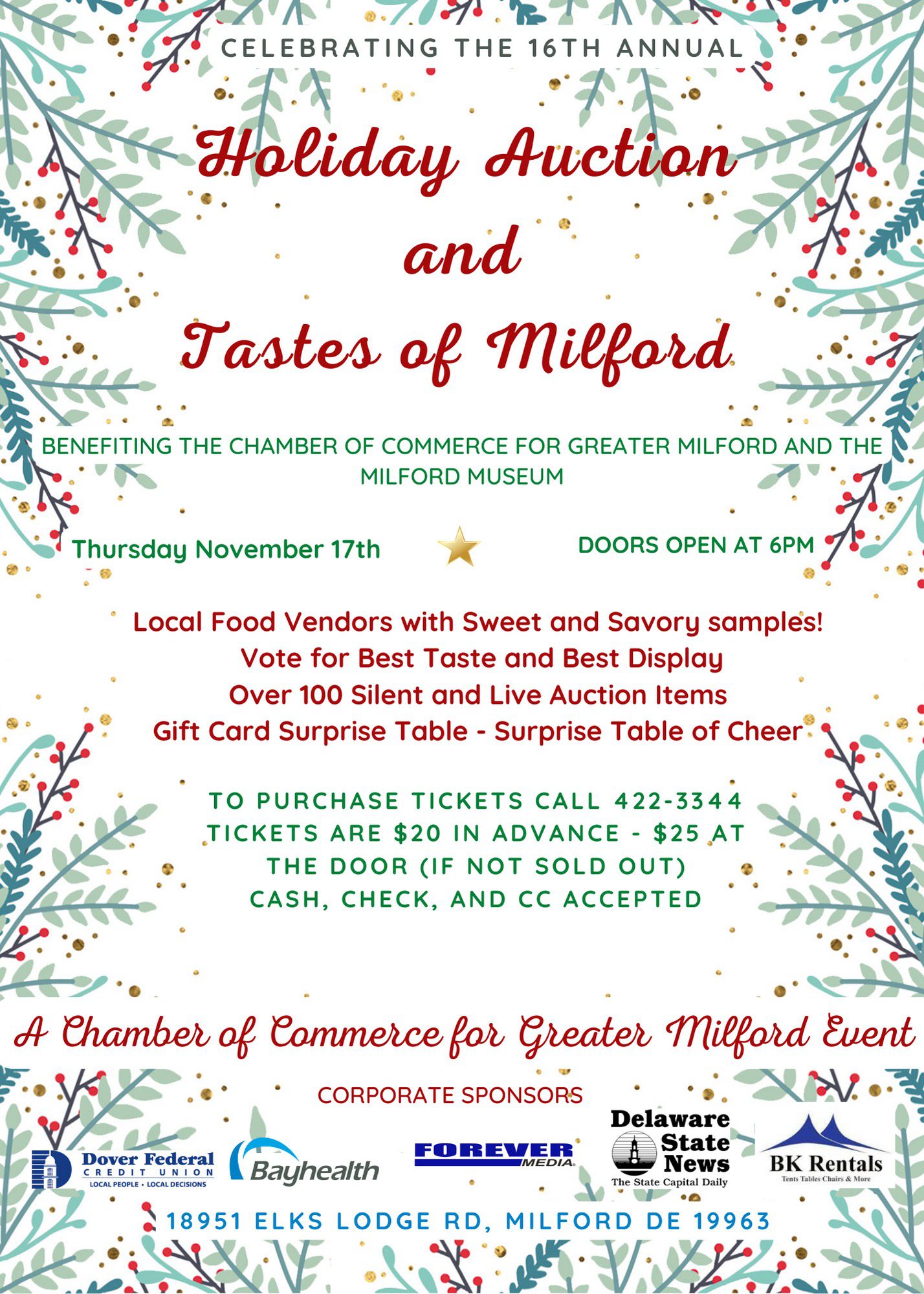 Milford Museum to benefit from holiday auction Milford LIVE! Local
