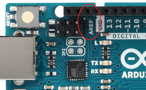 arduino uno AREF pin