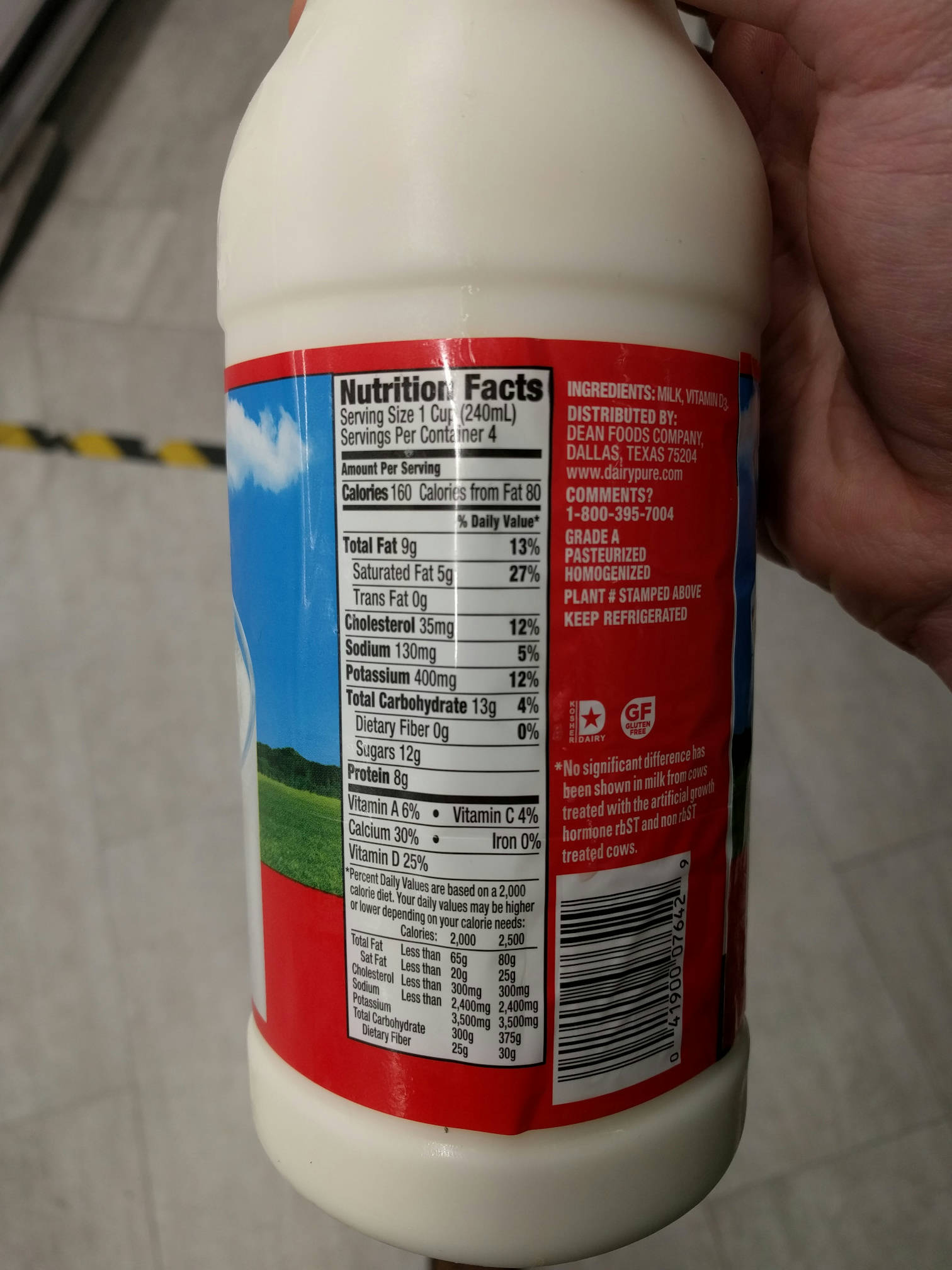 Alta Dena Dairy Pure Whole Milk