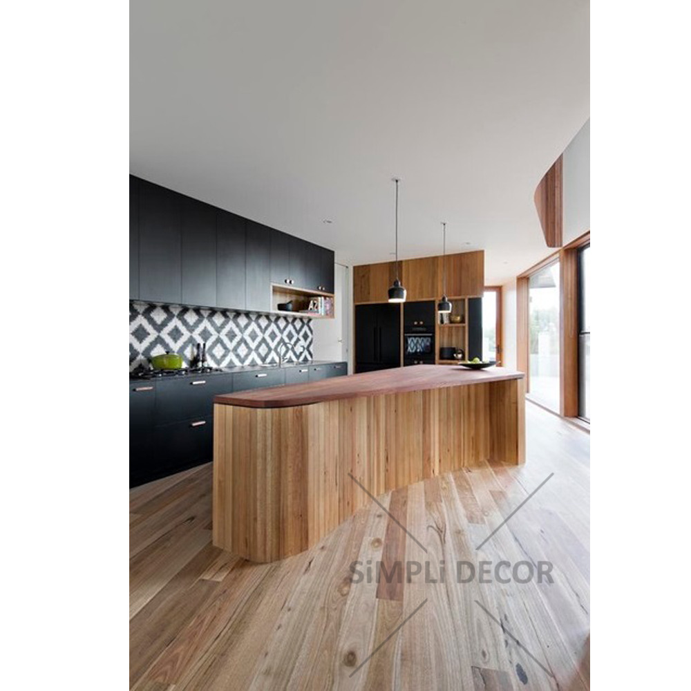 Black and Wood Kitchen Milk Decor