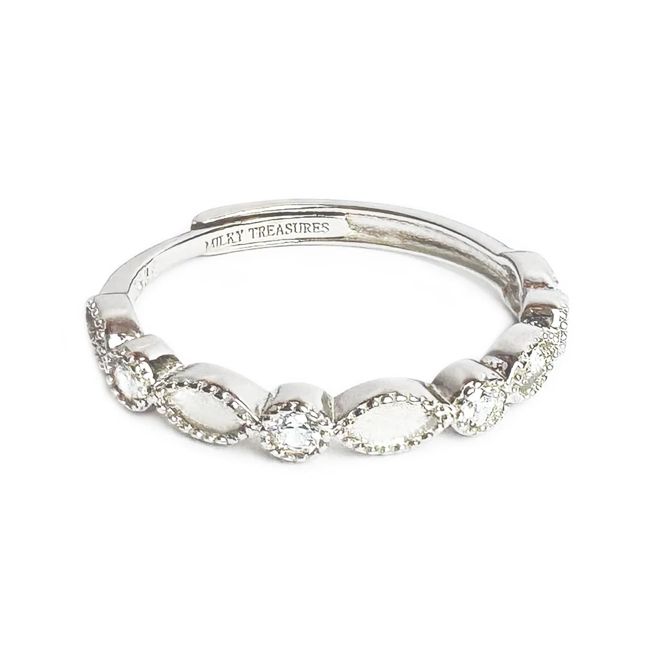 Band Ring Only Milky Treasures