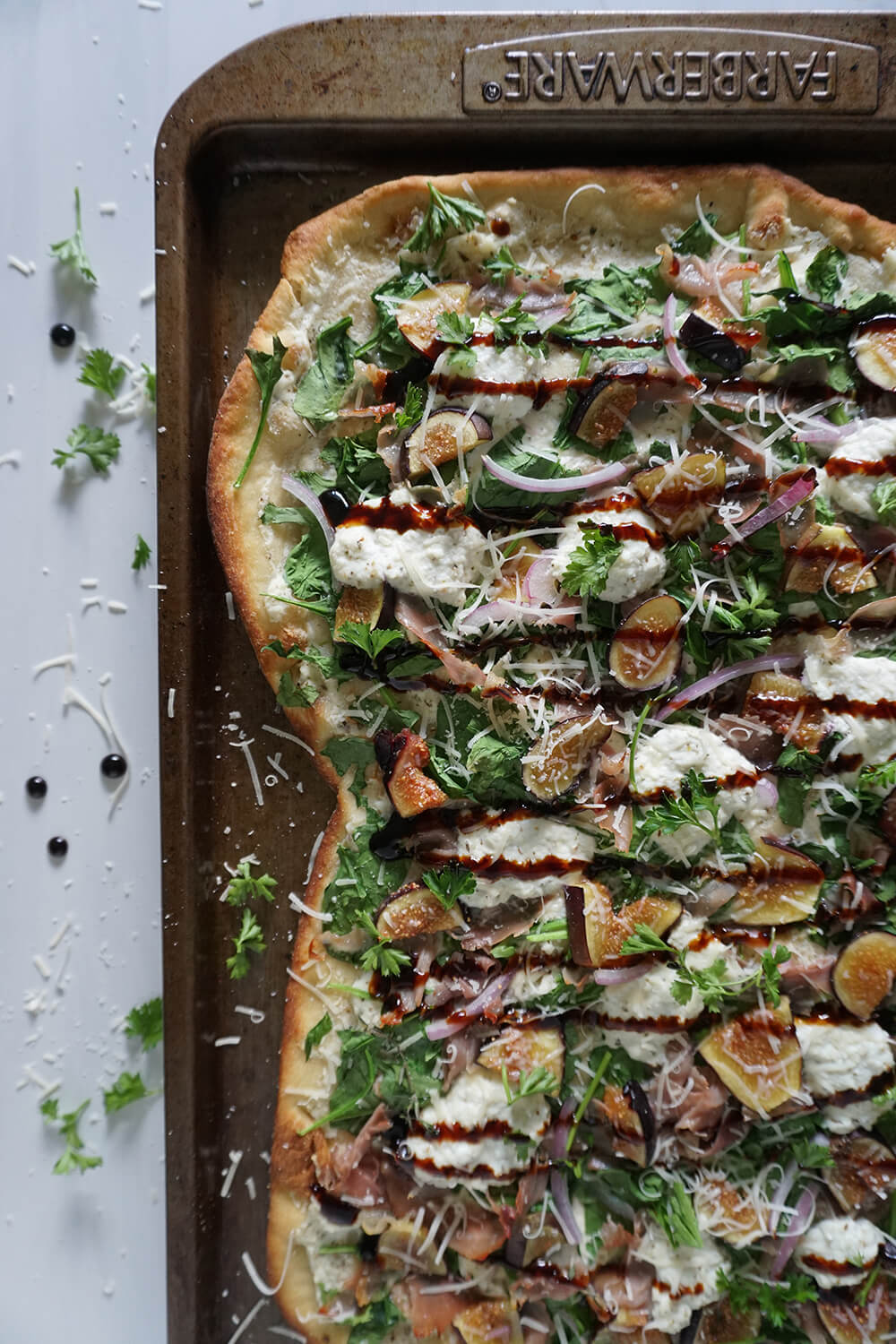 Easy Prosciutto and Fig Flatbread Mill & Marble