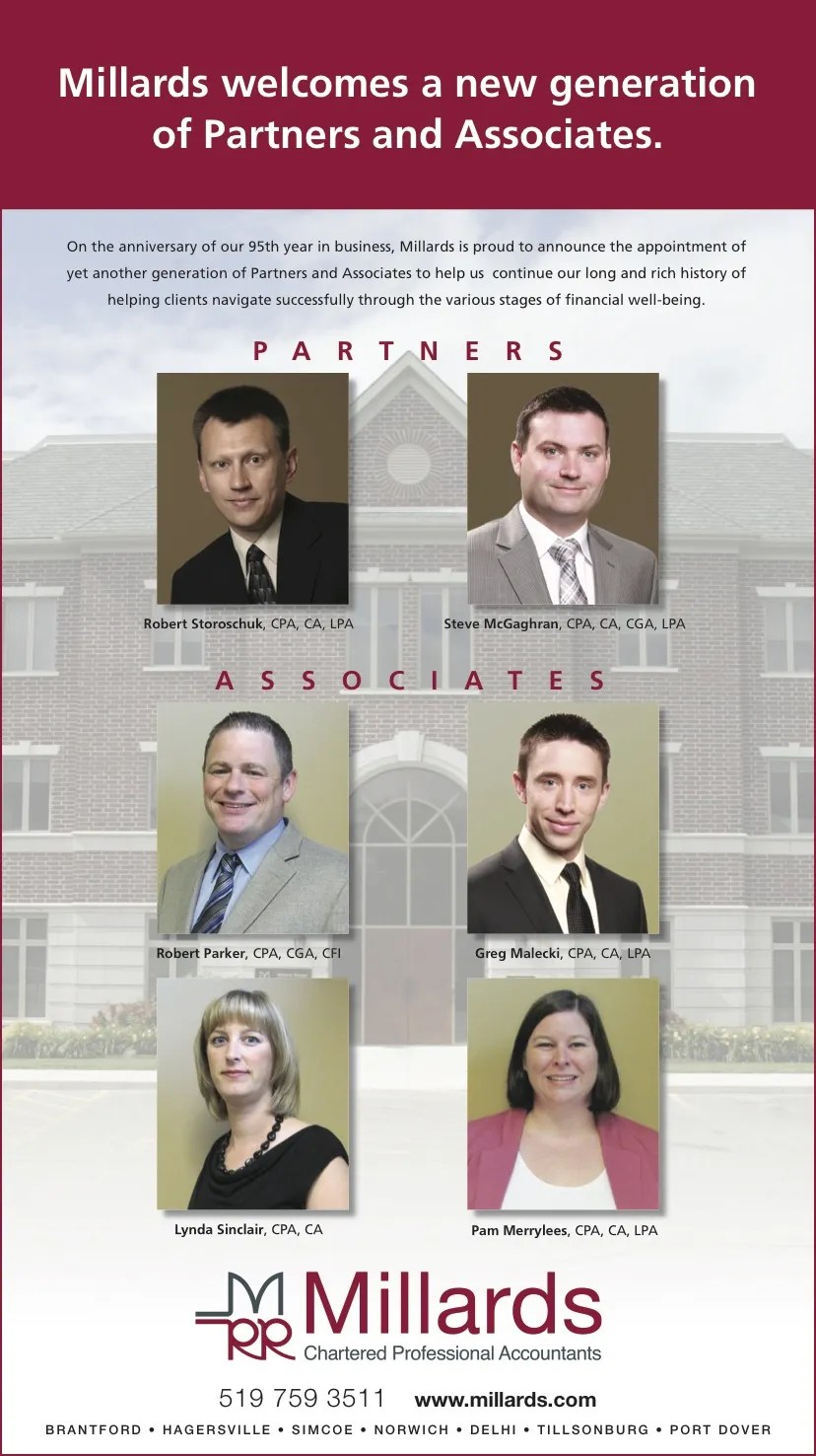 new partners & associates Millards Chartered Professional Accountants