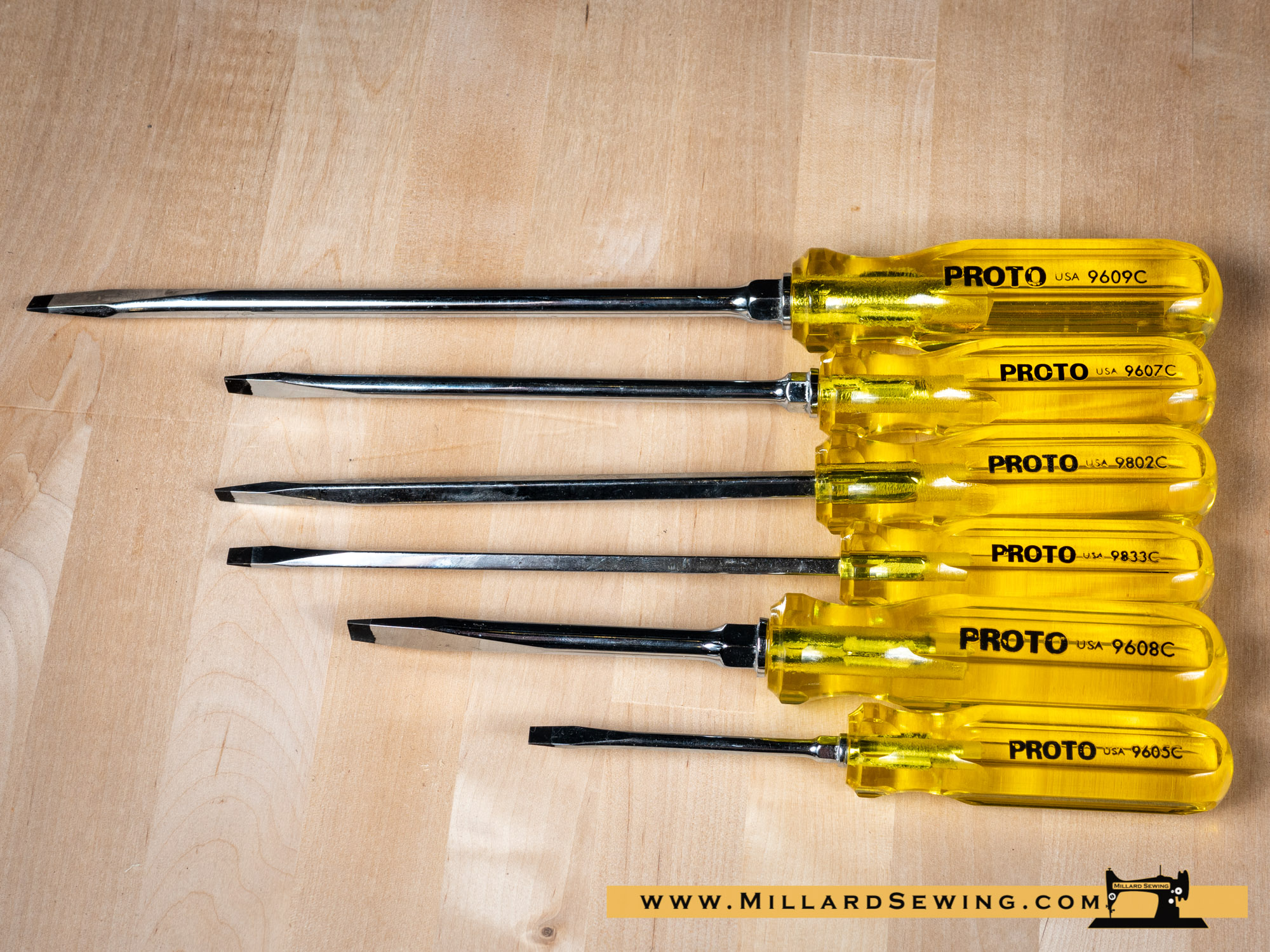 Proto Screwdriver 6 Piece Set (Made In The USA) Millard Sewing Center