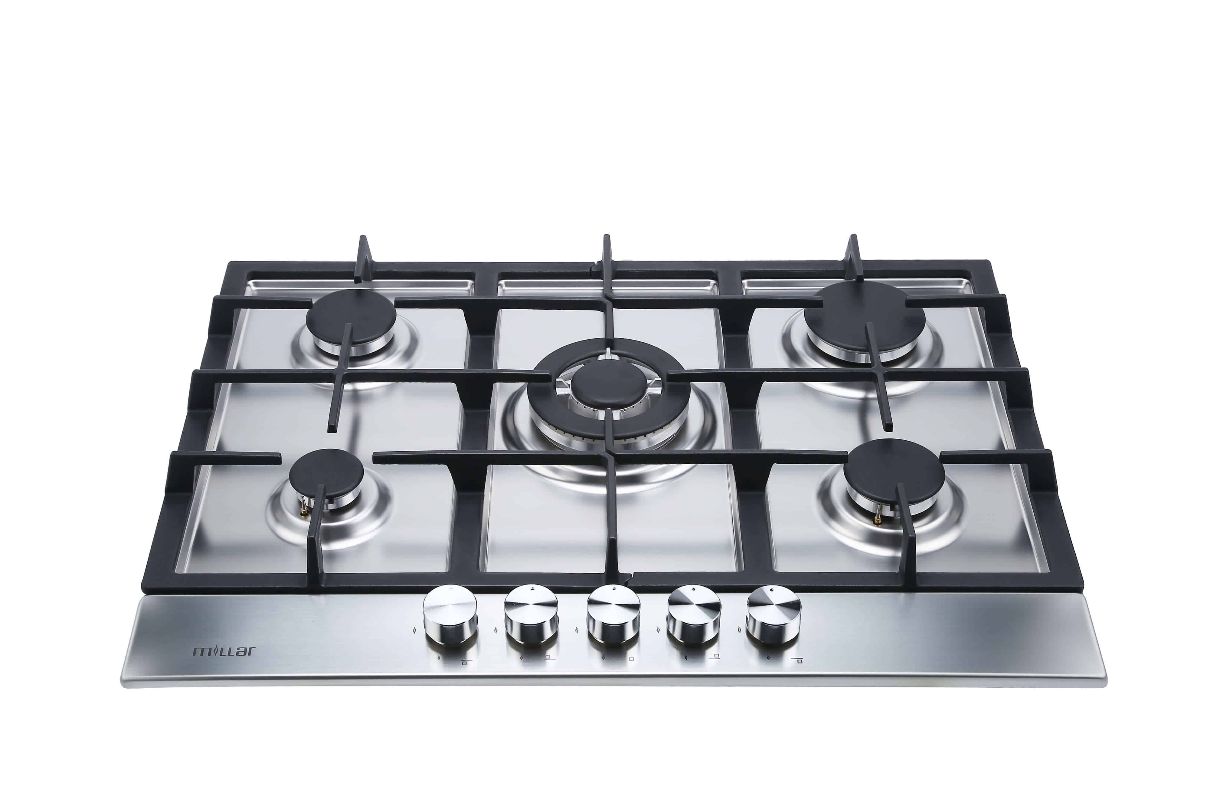 SH7051S 70cm 5 burner stainless steel gas hob MillarGB
