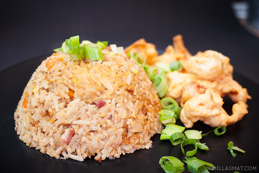 Teppanyaki fried rice & tempura Millas Mat