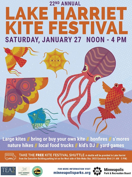 Minneapolis Winter Kite Festival Returns to Lake Harriet on January 27