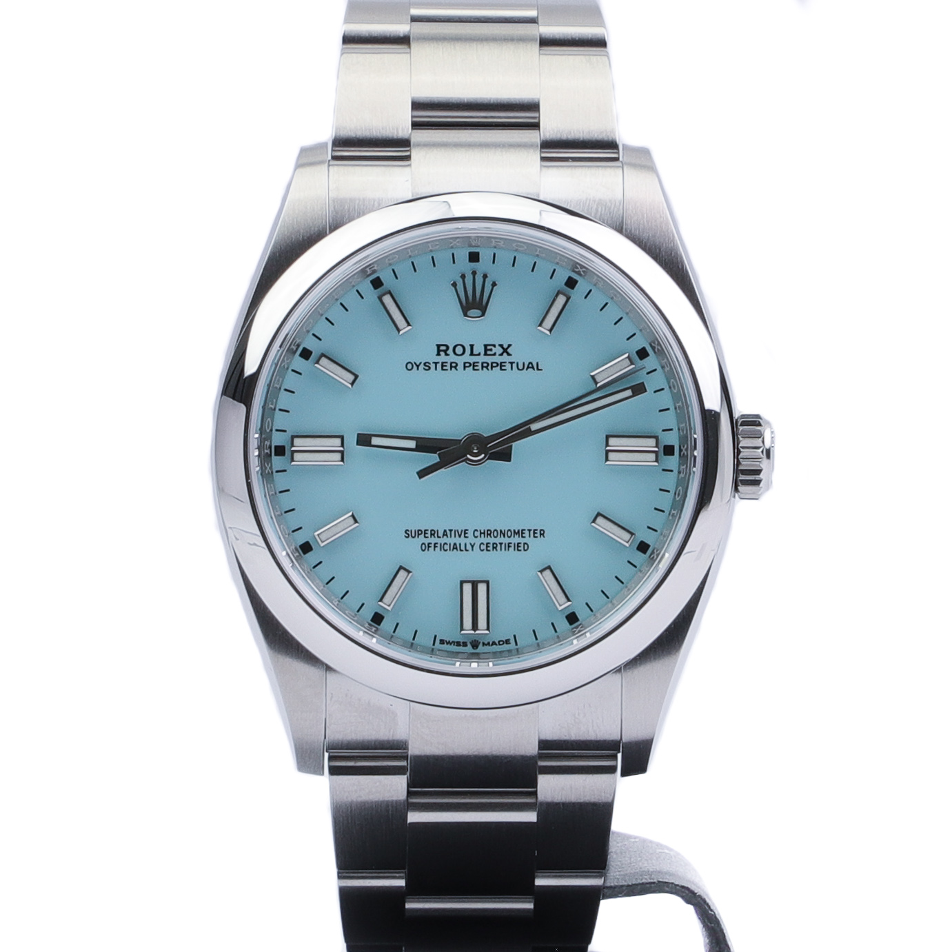 Rolex Oyster Perpetual 36 126000 Turquoise Blue "Tiffany" Unworn 2020