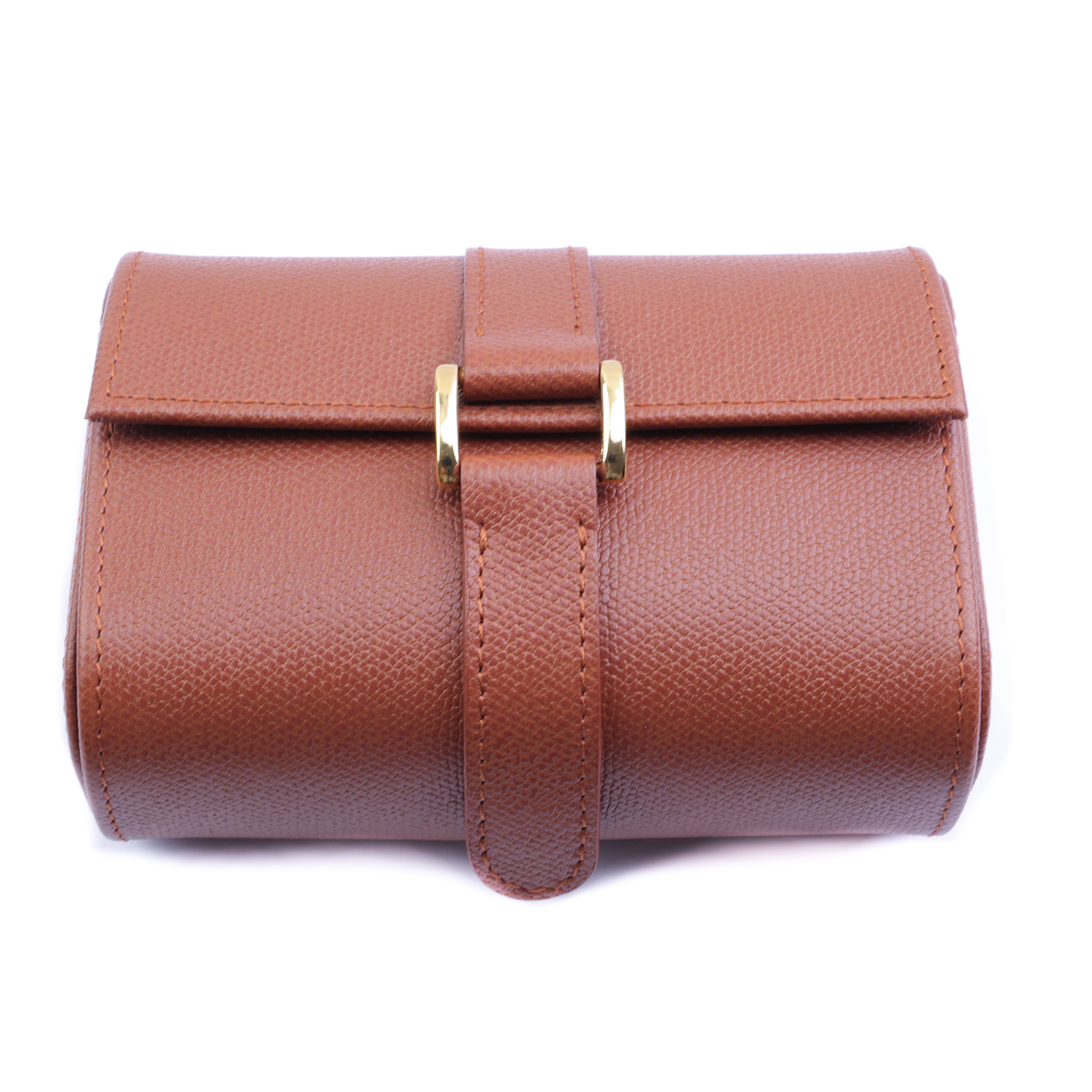 Rolex Luxury Brown Leather Travel Case for 2 Watches Millenary Watches