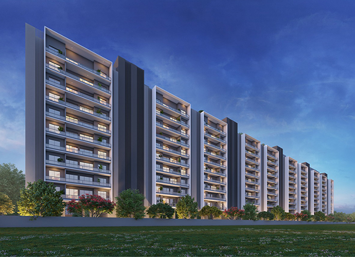 Millennium Emirus 2, 3 BHK Flats for sale in Wakad, Pune.