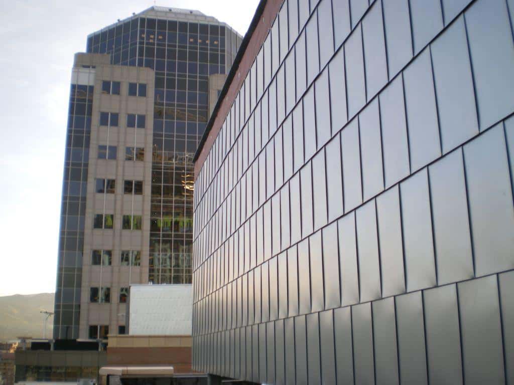 Flat Lock Metal Wall Panels, Flat Lock Zinc Panels Millennium