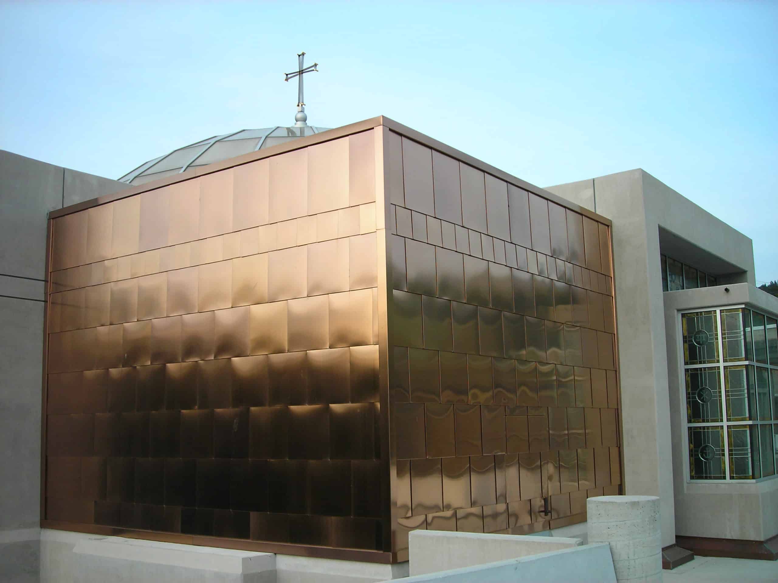 Flat Lock Metal Wall Panels, Flat Lock Zinc Panels Millennium