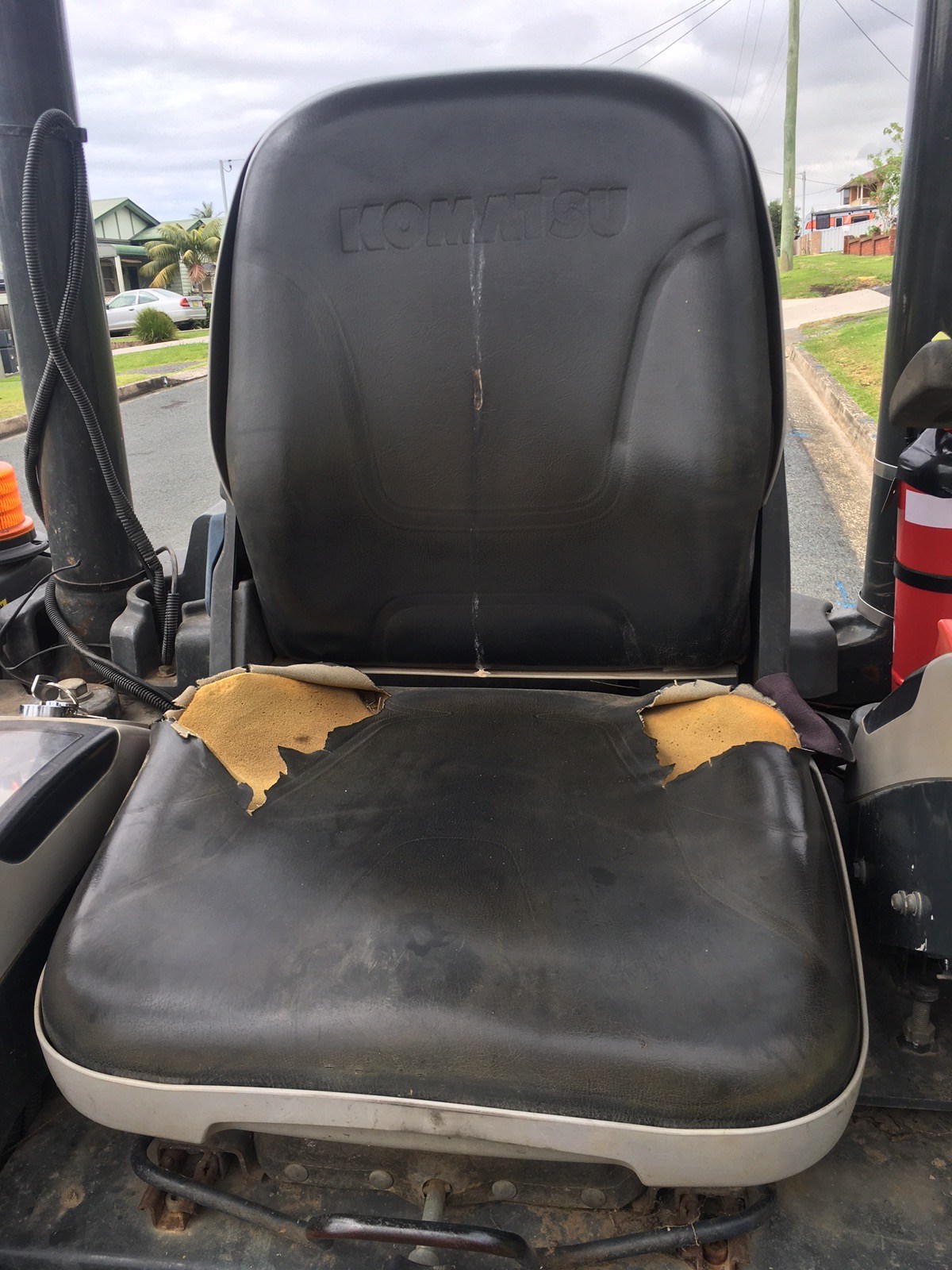 Black Duck Seat Covers KOMATSU MINI EXCAVATORS PC18MR2 & MR3, PC20MR2