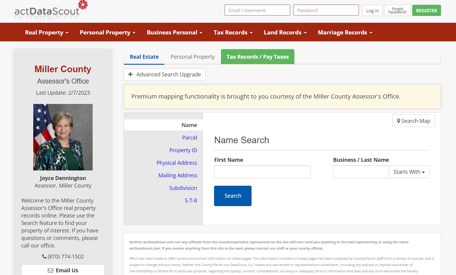 Home Page Miller County Assessor's Office
