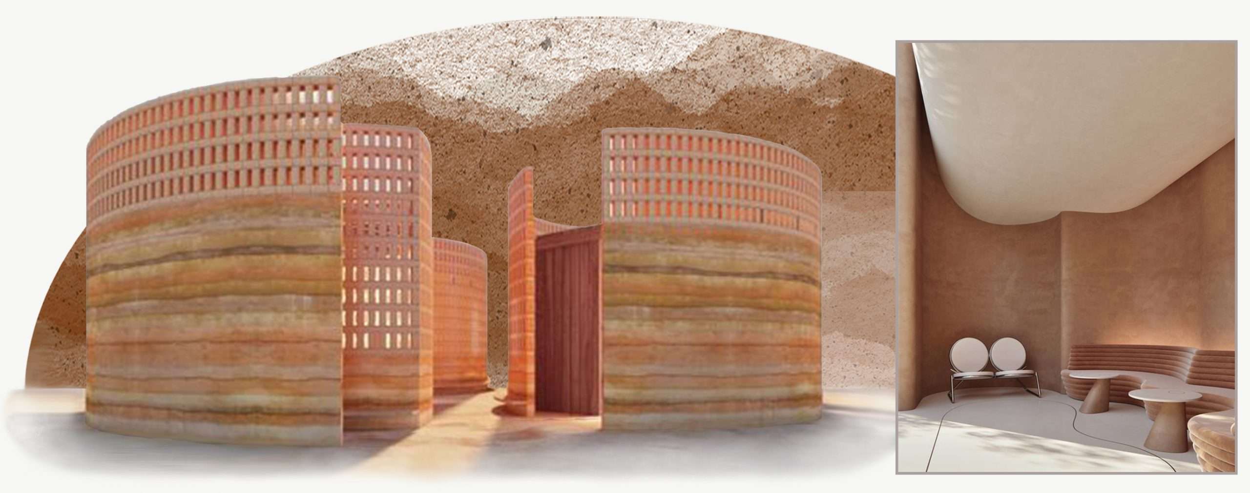 Rammed Earth Miller Interior Design