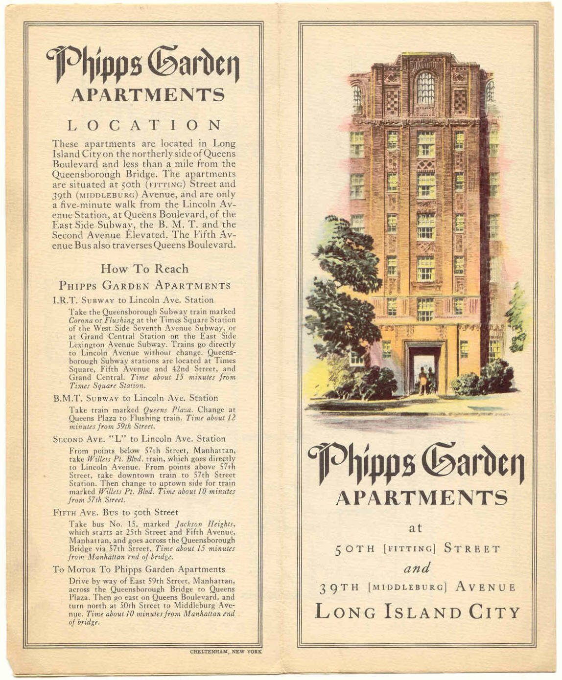 Sunnyside and Sunnyside Gardens in Queens, New York.