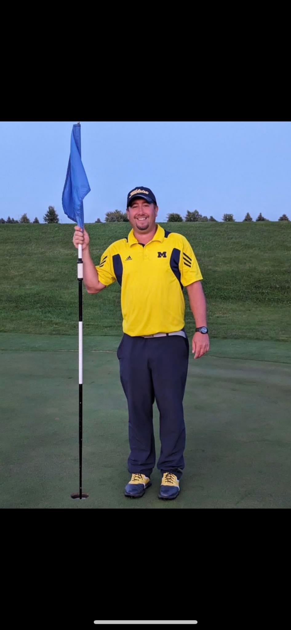 Chad Oberski 1st HoleInOne Ever On The Par 3 17th Hole At Ubly