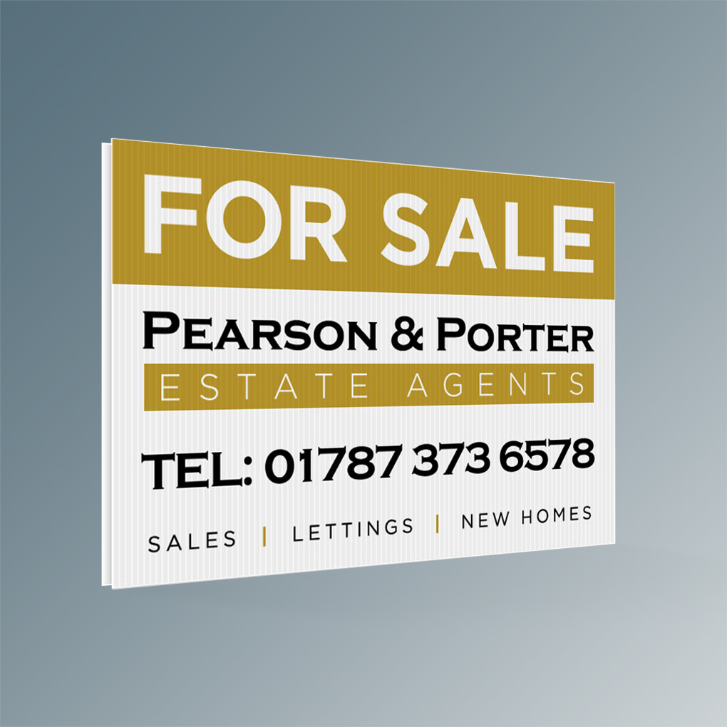 Estate Agent Advertising Boards House For Sale & Sold Sign Boards