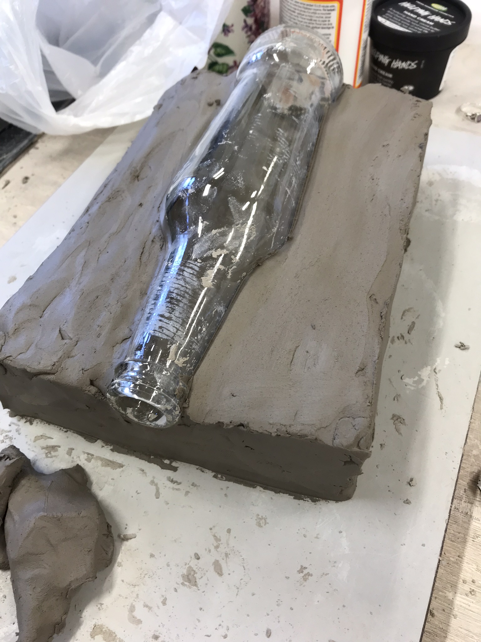 First slip casting 25/09/2018 Millie Belding progress