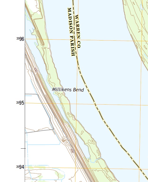 Maps Modern Milliken's Bend